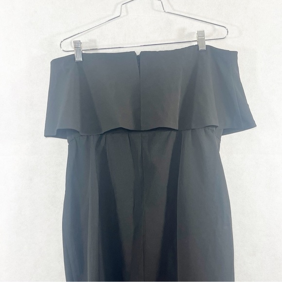 Eloquii Black Off The Shoulder Dress With Overlay. Size - Picture 6 of 10